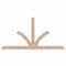 Ekena Millwork Richland Smooth Timber Gable Bracket, Douglas Fir, 108"W x 54"H x 5 1/2"D x 5 1/2"F, 12/12 Pitch GBW108X54X0606RIC00SDF - alternate 1